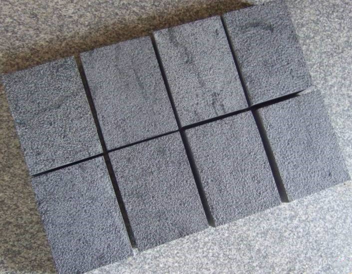 Zhangpu black sanblasted paver