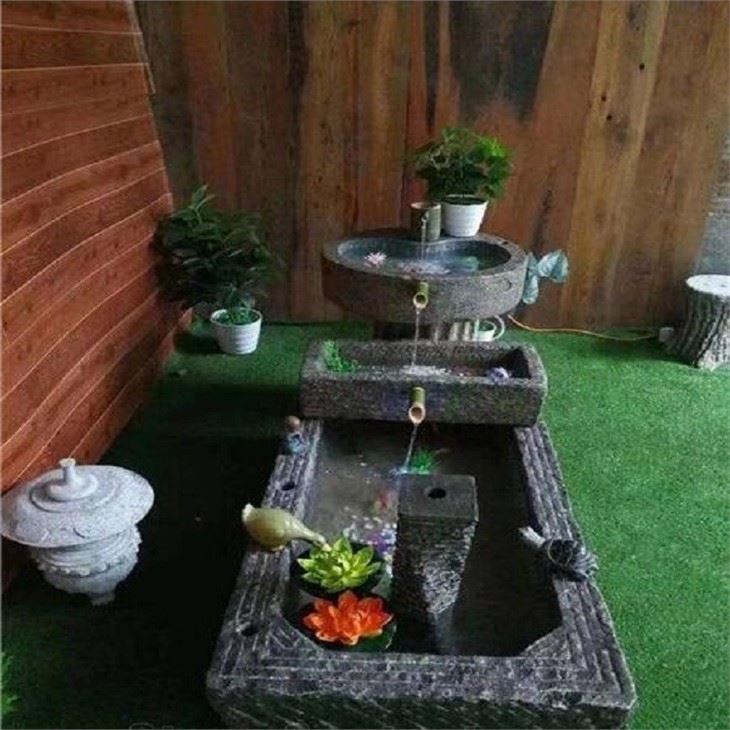 stone water fountain indoor