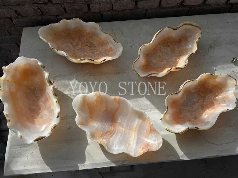large stone fruit bowl